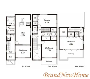 大阪府堺市堺区宿院町西1【一戸建】の間取り