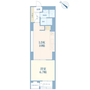 常盤松葵マンション【2階】の間取り