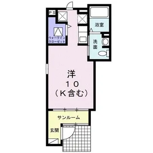 ルナ ルーチェ【1階】の間取り