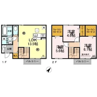 山口県山口市黄金町【一戸建】の間取り
