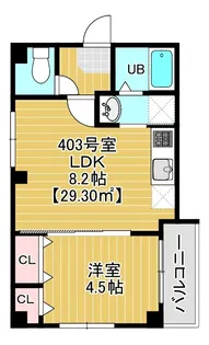 ガーネットコートII【4階】の間取り