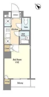 BPRレジデンス水天宮前【1階】の間取り