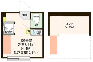 ハーモニーテラス小豆沢公園【1階】の間取り