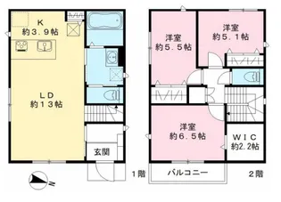 埼玉県桶川市上日出谷南2【一戸建】の間取り