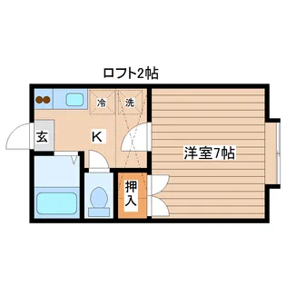 チェリーコーポIII【1階】の間取り