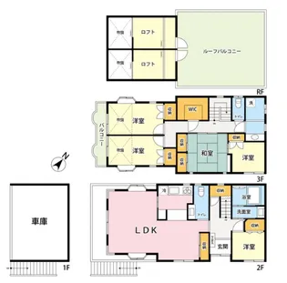 東京都目黒区青葉台1【一戸建】の間取り