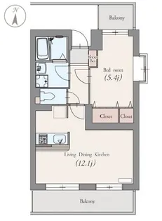 ルシエール桜台【2階】の間取り