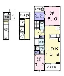 埼玉県さいたま市西区大字内野本郷【アパート】の間取り