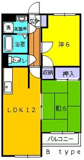 オーベルジュ葵【3階】の間取り