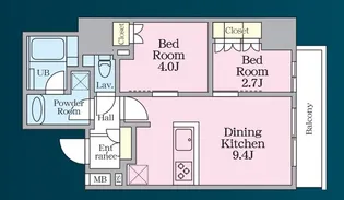 リージア浅草橋【6階】の間取り