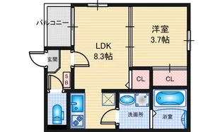 Grace日比野【1階】の間取り