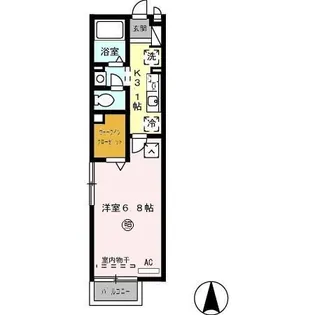セジュール川崎【1階】の間取り