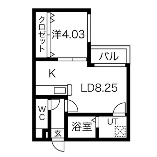 北海道札幌市中央区南四条西14【マンション】の間取り