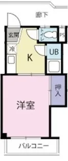 1Kの間取り画像
