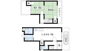 京都府京都市左京区下鴨松ノ木町【一戸建】の間取り