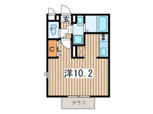 フローラルコ-ト【1階】の間取り