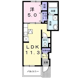三重県名張市蔵持町里【アパート】の間取り