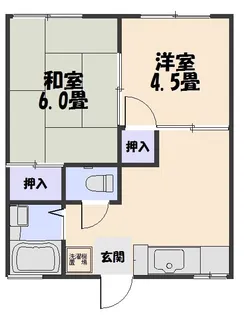 エンジェルハイツ桜苑【1階】の間取り