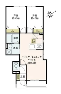 千葉県習志野市鷺沼2【アパート】の間取り