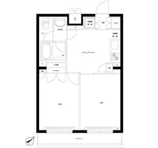東京都大田区東六郷3【マンション】の間取り
