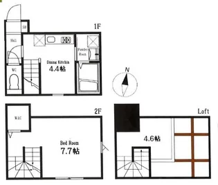 ハーミットクラブハウス大岡山の間取り
