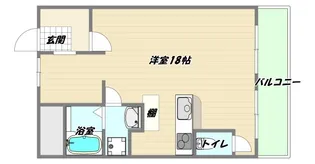 大阪府大阪市淀川区新高1【マンション】の間取り