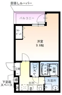 大阪府大阪市住吉区山之内3【アパート】の間取り
