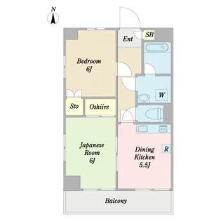 ヒルクレスト南台【5階】の間取り