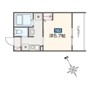 MELDIAかしわ台駅前【0】【2階】の間取り