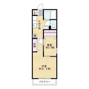 メゾンドELLEIII【2階】の間取り