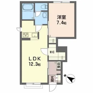 シャーメゾンBUN【1階】の間取り