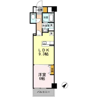 Hill Flat Osaki【2階】の間取り