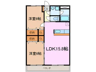 サードヴィラ赤池【2階】の間取り