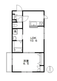 北原町ヘーベルメゾン【3階】の間取り