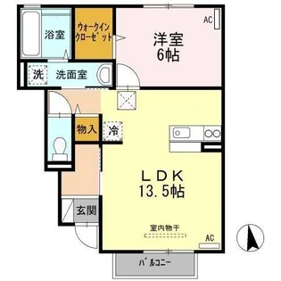 クレール ファミーユ【1階】の間取り