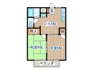 コ-ポ上ノ台【2階】の間取り