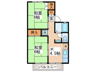 ドミ-ル菅田A【2階】の間取り