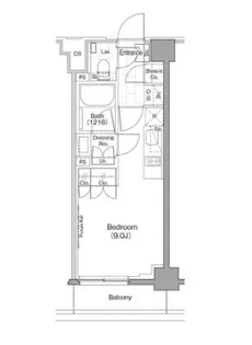 ザ・パークハビオ新宿【6階】の間取り