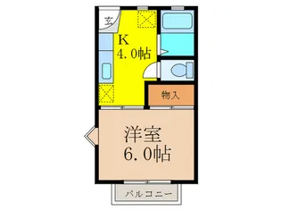 プチメゾンA【2階】の間取り