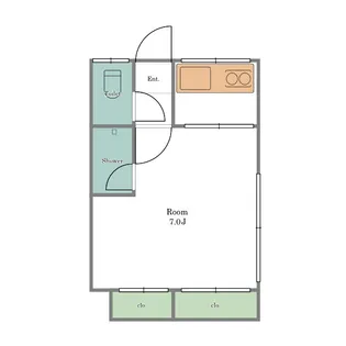 茂木ハイツ【1階】の間取り