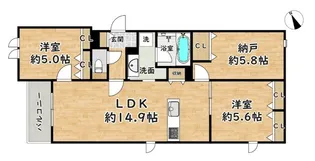 VivreIII苦楽園口【2階】の間取り