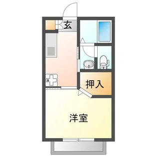 ジェスメゾンA【1階】の間取り