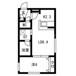 GARY白石中央(ギャリー)【1階】の間取り