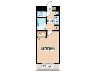 メイト天拝【2階】の間取り