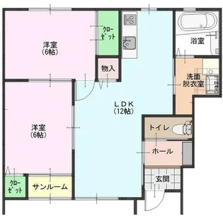 リブヒヤー【1階】の間取り