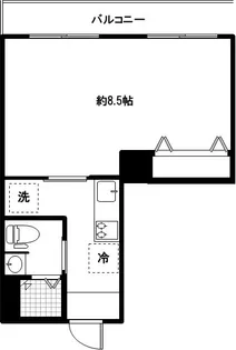 かすみコーポ【3階】の間取り