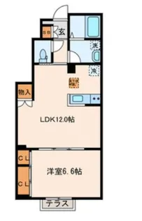エルカーサHDK【1階】の間取り