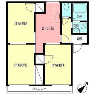 グランドールK【2階】の間取り