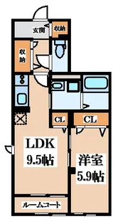 アドバンスグナーデ【1階】の間取り