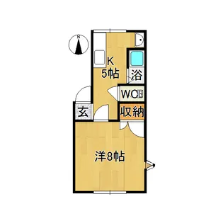 クラサンアシックスギャラント【2階】の間取り